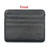 Leather Credit ID Card Holder Men Slim Mini Wallet Male Genuine Leather Purse Bag Pouch Cards Cover Case Wholesale Price