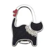 3pcs Folding Handbag Holder Mini Cute Cat Hanger Table Hook Purse Shopping Bag Sundries Back Seat Headrest Clips1946942