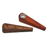 Handpipe Natural Wood Herb Tobacco Pipe Innovative Design Smoking Metal Bowl High Quality Handmade Hot Cake DHL Free