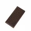 Portefeuille homme italie tricot exquis portefeuille en cuir véritable hommes portefeuille magique pochette PL117 noir