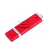 Partihandel plast ljusform Svart USB-flash-enhet 16g Red Memory Stick Pen Drive Green Pendrive 1/2/4/21/24 / 64 / 128gb Gratis anpassad logotyp