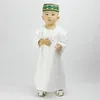 Boys Islamic Clothing Kids Muslim Thobe Arab Abaya Robes for Baby Boy Kaftan Islam Child Clothes Toddler 1-3 Years Jubba Thobe232l