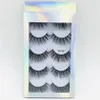 3D 밍크 속눈썹 자연 가짜 속눈썹 긴 속눈썹 연장 가짜 가짜 눈 속눈썹 메이크업 도구 5Pairs / 세트 RRA1743