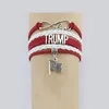 Bracciale di tessitura Trump 2020 Make America Great Again Bracciale commemorativo Banner USA Presidente Bracciale moda Forniture elettorali XD22813