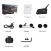 Vnetphone v6 walkie talkie 1200m moto casco bluetooth citofono per 6 corridori BT wireless intermedio intersone auricolari mp3