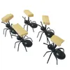 Mini Ant Fruit Four Fork Cutlery Plastikowe Ciasto Deserowe Forks Food Pick Naczynia Do Party Decoration Creative Kitchen Dec603