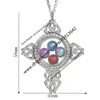 Magnetic Butterfly Dragonfly Flower Glass Living Memory Locket Pendant Pearl Cage Floating Charms Pendant Necklace With Steel Chain