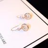 Großhandel-Roségold-Ohrringe, CZ-Diamant-Opal-Ohrringe für Frauen, Hochzeit, Party-Schmuck