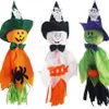 Maison fantôme Halloween décoration accessoires suspendus fantôme tirer fleurs Halloween citrouille décorations fête fournitures 3 styles RRA1999