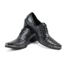 Nouveau motif 3cbc2 Stone Party Men Oxford Real Leather Wedding Formal Big Size 38-47 Lace Up Business Mens Derby Shoes S