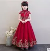 Barnklänning Princess Dress Girl Fluffy Flower Girl Piano Kostymer Födelsedag Små Host Aftonklänning Catwalk