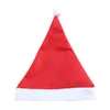Natal vermelho Papai Noel chapéus Cap de chapéus de festa para traje de Papai Noel Decoração de Natal para crianças adulto chapéu de Natal
