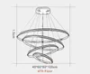 New Modern LED pendant lights living room dining Black White golden coffee Rings aluminum body ceiling mounted indoor lamps de MYY