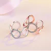 925 Sterling Silver Ring For Women Trendy Fashion Mosaic CZ Zircon Resizable Rings bague femme S-R219