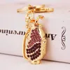 Creative Diamond Diamond golf bag car key chain Women's bag accessories Sports metal pendant key chain