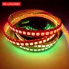 2M 144LEDS / M WS2813 LED-band Ljus, adresserbara 144pixlar / m 5050 SMD RGB Pixel Flexibel TV-tejp, DC5V, Vattentät IP65, Svart PCB