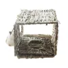 Foldable Grass Hay Mat House Hut Hideout Chew Toys for Rabbits Guinea Pigs Chinchillas Bunnies and other Small Animals4838599