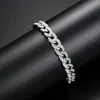 Hip Hop Vintage Fashion Jewelry 18K Real White Gold Fill White Clear 5A Cubic Zirconia Party Popular Women Bracelet For Men Gift7166503