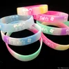 gloed in de donkere siliconen armband