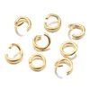 1000PC / Lot Guld Silver Rostfritt Stål Öppna Hopp Ringar 4/5/6 / 8mm Split Ringar Kontaktorer för DIY Ewelry Fynd