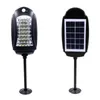 32LEDS Solar vägglampa PIR Motion Sensor Street Light Outdoor Garden Pathway Night Lights Vattentät IP65 Säkerhet för Gardan Path