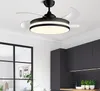 NEW High Quality Modern luxury Fan lights Leaf Led Ceiling Fans 110v 220v Wireless control ceiling fan light 42inch MYY
