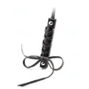 Bondage Frusta in pelle nera Equitazione Crop Party Flogger Prop Gioco di ruolo Giocattolo regalo Divertente A876