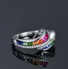 Европейский и американский натуральный красный Сапфир кольцо 18 карат позолоченный Бриллиант Радужный цвет драгоценный камень женское кольцо