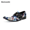 Batzuzhi Rock Scarpe da uomo Scarpe a punta Scarpe eleganti in pelle formale Fibbie Personalità Scarpe da cerimonia per feste da sera zapatos de hom