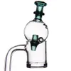 Glas Bubble Carb Cap Raucherzubehör mit beweglicher Perle für Quarz-Banger-Nägel mit 25 mm Außendurchmesser, Glas-Wasserbongs, Pfeifen-Dab-Rigs