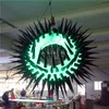 wholesale Hanging Inflatable Balloon Donuts With LED Strip for Nightclub Ceiling Decorations