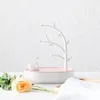 [DDisplay]ABS Swan Lake Pink Jewelry Display Personalized Bracelet White Storage Organizer Glamour Little Girls Earrings Grey Display Holder