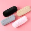 Pencil Box Cute Solid Color Plush Pencil Case for Student Pencil Bag Stationery Pencilcase Kawaii School Supplies DHL