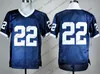 Penn State Nittany Lions #22 John Cappelletti 25 Curt Warner 31 Paul Posluszny 33 Jack Ham Marineblau Weiß PSU Vintage-Trikot im Ruhestand