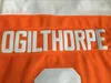 Custom 2 OGIE OGILTHORPE Хоккейные майки Syracuse BULLDOGS SLAP SHOT Трикотажные изделия для фильмов Двойная строчка Сшитое имя и номер Оранжевые Мужские Женские Молодежные