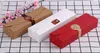 300 pcs/lot Kraft coffrets cadeaux papier à la main bonbons/chocolat boîte d'emballage vide stockage bricolage boîtes à gâteaux de mariage 23*7*4cm
