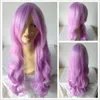 Decorazioni natalizie 80 cm Onda di colore Capelli ricci lunghi Parrucche per ragazze Anime Cosplay Forniture per feste di Halloween 20 pezzi1