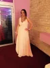 Nane Yeşil Uzun Şifon Nedime Elbisesi 2019 Bir Çizgi Pileli Plaj Gelinlik Modelleri Honor Düğün Konuk Teftileri Vestidos de Madrinha