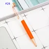 Empty Barrel Ballpoint Pen in a Rose Gold Finish Novel Ball Pen Custom Logo Engraved DIY Pen WJ098