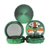 Innovative Design Aluminum Smoking Herb Grinder 2.5" 4 Piece Metal Tobacco Herb Grinders With Pollen Catcher Accessories