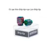 Original Aleader 2 Double Drip tip Kit Epoxy Resin PEI Set Wide Bore 810 510 Thread Cobra Grid Mouthpiece Acrylic Box