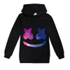 Marshmello DJ maska dziecięca bluza z kapturem z długim rękawem chłopiec/dziewczyna topy nastoletnia dziecięca bluza kurtka płaszcz z kapturem odzież bawełniana