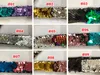 BABY DESIGNERS Fille Slap Bracelets Sirène Paillettes Bracelet Double Couleurs Glitter Slap Bracelet Enfants Fête cotillons 28Designs En Option