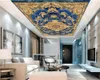 Wall Papers Home Decor Blue Marble Exquisite Flower Picture Living Room Bedroom Zenith Decoration Mural Wallpaper