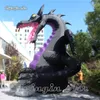 Large Inflatable Evil Fire Dragon Model 6m Air Blow Up Flying Dragon Balloon With Wings For Halloween Decoration