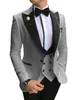 Mannen Pakken voor Bruiloft Formele Tuxedo 2020 Laatste Jas Pant Designs 3 Stuks Slim Fit Bruidegom Pak GroomsMen Beste Man Bruiloft Blazer