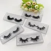 Mink Eyelashes Clear Band Washes Handgemaakte Valse Wimpers 5D Transparante band Volledige strip wimpers met plastic doos