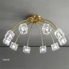 Nowoczesny Kryształowy Żyrandol Lekkie Luksusowe Pełna Miedź Sypialnia Swiastowa Lampa Crystal Lampa Home Kreatywnie Osobowości Wisiorek Światła