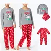 Family Christmas Pyjama Santa Sneeuwpop Printing Vader Zoon Moeder Dochter Pyjama Xmas Pyjama Set Volwassen Kinderen Slapkleding Familie Kijk