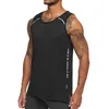 Mens Sports Running Tank Top Workout Vest Reversible Basketball Jersey Quick Dry Training Fitness Gym Singlets ärmlös skjorta